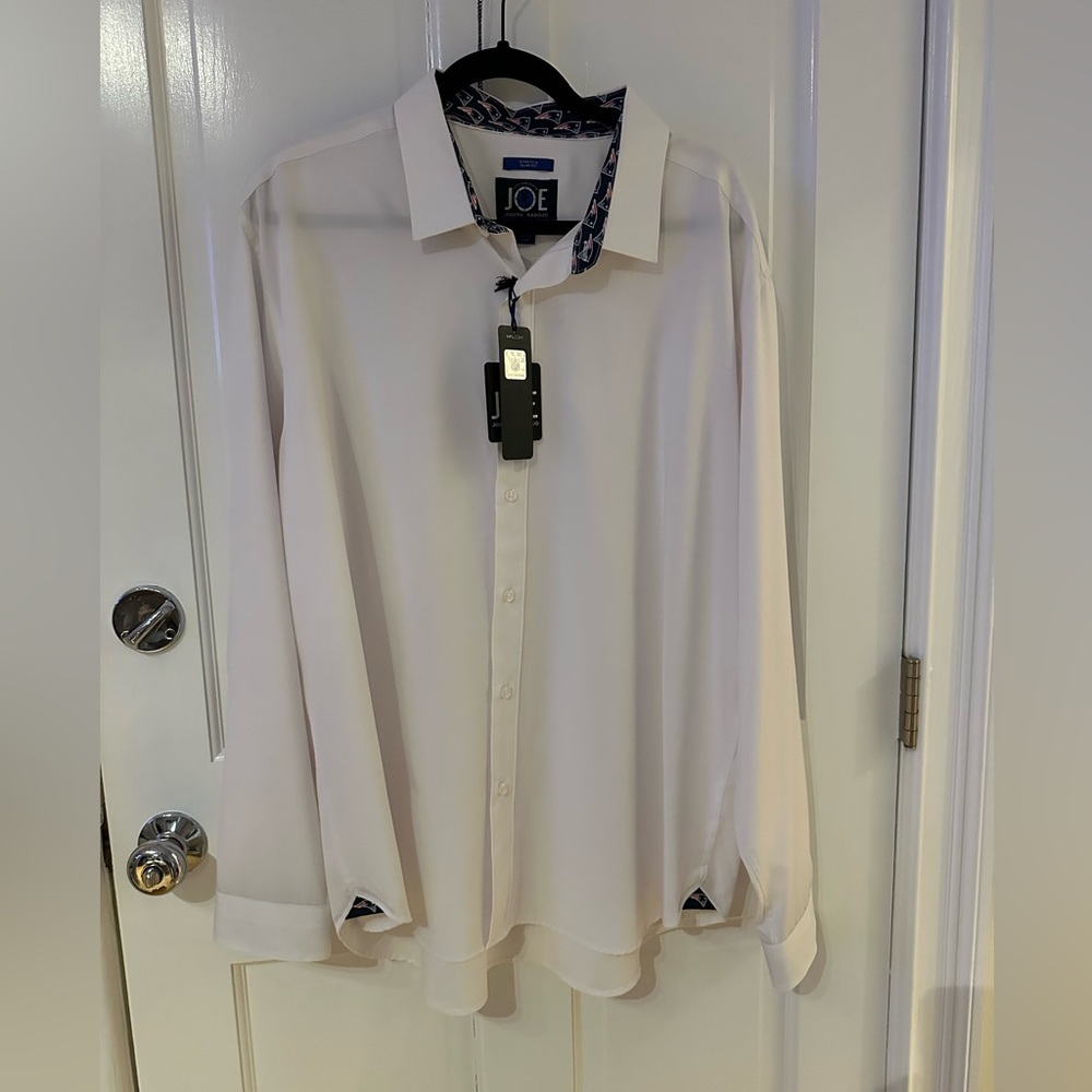NWT Joseph Abboud PATRIOTS Dress Shirt